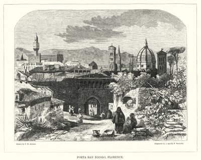 Porta San Nicolo, Florence by Thomas Brabazon Aylmer